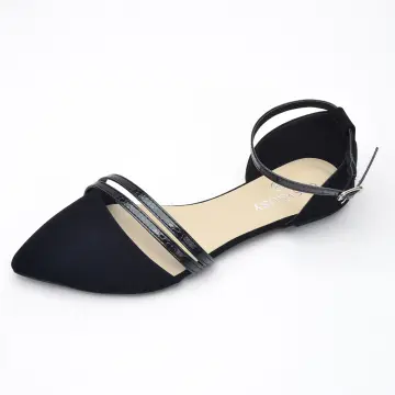 Women Thin Strap Open Toe Flat Sandals Fashion Black Slide Sandals-hkpdtq2012.edu.vn