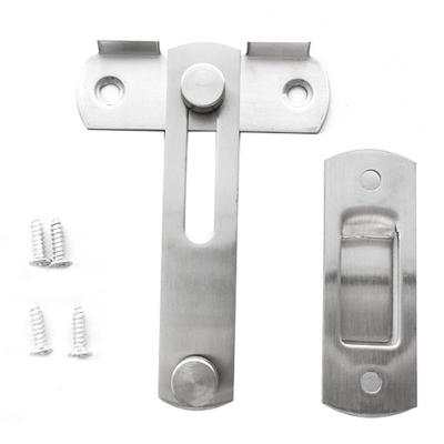 Barn Door Lock Stainless Steel Right Angle Door Lock Gate Bolt Wine Cabinet Closet Window Door Lock Plug Door Hardware Locks Metal film resistance