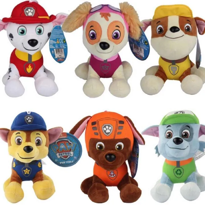 paw patrol soft toys set