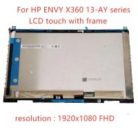 Gratis Ongkir สำหรับอุปกรณ์เติมหมึก HP X360 13-AY 13-Ay0455ng นำหน้าจอสัมผัส LCD (เครื่องแปลงไฟล์ดิจิตอลประกอบจอแสดงผลพร้อมกรอบ) L52358-J31