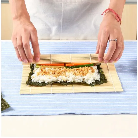 Verpetridure Roller Blinds for Making Kimbap Roller Blinds for Making Kimbapsushi Rice Rolling Roller Bamboo DIY Maker Sushi Mat Cooking Tool Sushi