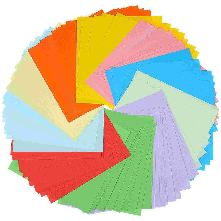 1000 Sheets Colored Paper Crafts Papers Self Made Square Pas Colorful