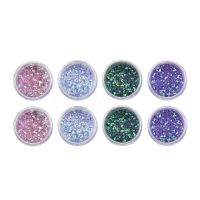 10ml Mermaid Holographic Glitter Chunky Mix Flake Nail Art Face Eye Body westyletin