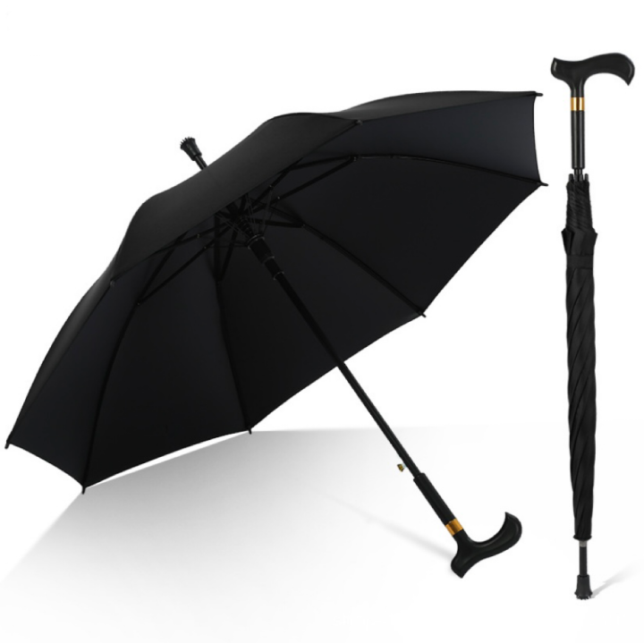 Auto open crutch umbrella,walking stick,tungkod,semiautomatic umbrella