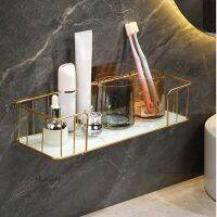 Multifunctional Iron Art Wall Mount Bathroom Shelf for Bathroom Accessories 【AUG】