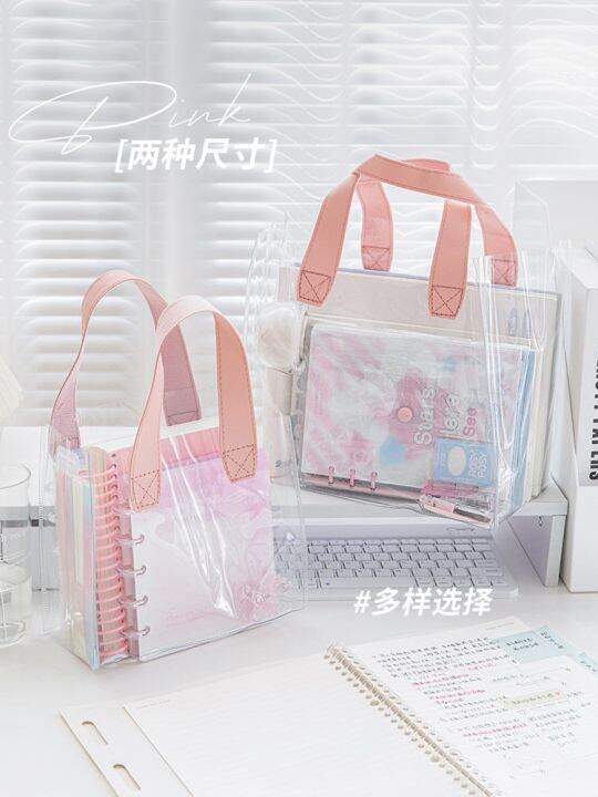 my-lady-pvc-transparent-handbag-test-special-bag-document-storage-bag-student-tutoring-bag-bag-waterproof