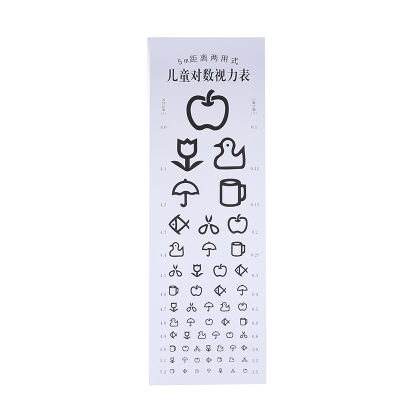 Luhuiyixxn แผ่นทดสอบแผ่นภาพสายตาแบบกันน้ำติดผนังสำหรับโรงพยาบาล