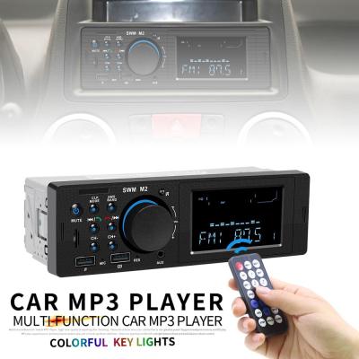 ยูนิเวอร์แซ In-Dash 12โวลต์แบบ Dual USB มัลติฟังก์ชั่รถสเตอริโอวิทยุ FM Aux อินพุต MP3เครื่องเล่นเสียงที่มีการชาร์จโทรศัพท์ได้อย่างรวดเร็ว