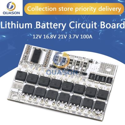 【YF】✇☃☁  3s/4s/5s Bms 12v 16.8v 21v 3.7v 100a Lmo Ternary Lithium Battery Protection Circuit Board Li-polymer Charging