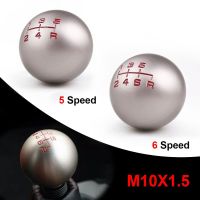 Aluminum 5 Speed6 Speed Manual Ball Shape M10*1.5 Gear Shift Knob Lever For Honda Fit Civic City FD2 FN2 EP3 TYPE R DC2