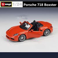 ‘；。】’ Urago 1:24 Porsche 718 Boxster Alloy Sports Car Model Diecast Metal Toy Racing Car Model Simulation Collection Childrens Gifts