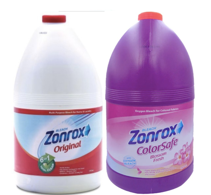 Zonrox MultiPurpose Bleach Original, Zonrox Bleach ColorSafe Blossom