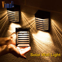 Vimite Led Solar Garden Light Outdoor Waterproof ไฟรั้วกันน้ําภายนอกห้องไฟลานพลังงานแสงอาทิตย์สําหรับตกแต่งลานระเบียงบันไดบ้าน