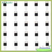 SFAJAI 10pcs L7805CV เครื่องควบคุมแรงดันไฟฟ้า 5 V ค่ะ 1.5 A ตัวควบคุม5โวลต์ แถบเชิงเส้นตรง วงจรรวมวงจร 220