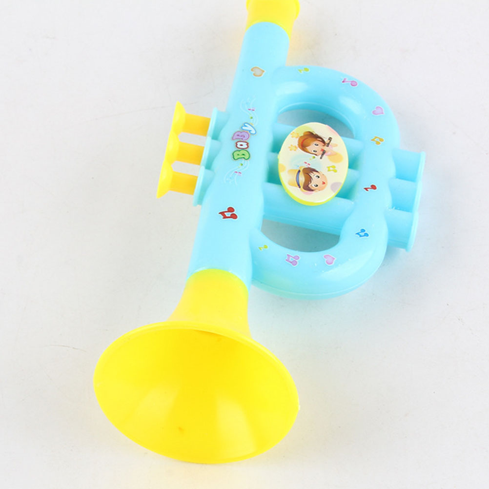 Plastic Trumpet Hooter Plastic Baby Musical Instrument Early Education Toys JE 