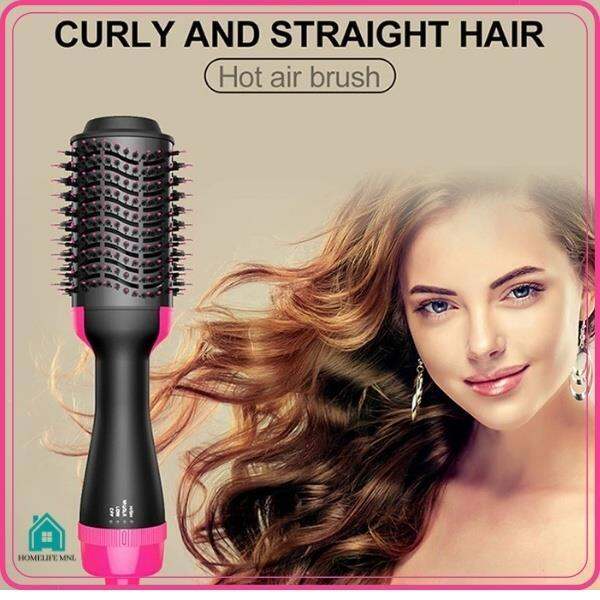 HL Hot Air Brush 3in1 Hair Brush Blower/Straightener/Curler One Step