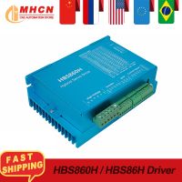 MHCN RU EU warehouse HBS860H / HBS86H Hydrid Servo Motor Driver AC 20-80V DC 30-110V 8A Independent Fan Nema34 Close Loop Motor