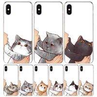 Kiss My Lovely Cat Kitten For iPhone 11 13 14 Pro Max 12 Mini Phone Case X XS XR 6 6S 8 7 Plus SE Apple 5 5S Fundas Cover Coque