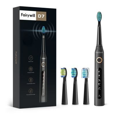 【CW】┇♂☄  Fairywill Electric Toothbrush USB FW-507 Rechargeable Brushes Heads Adult
