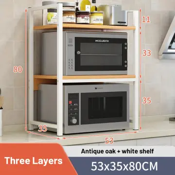 1pc Kitchen Storage Rack, 2 Tier Microwave Oven Shelf Utensil Organizer  Multipurpose Counter Shelf