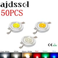 【❈】 Correct Engineering Service Limited หลอดไฟ LED กำลังสูง50ชิ้น/ล็อต CREE 1W 3W 2.2V-3.6V SMD ชิปไดโอดหลอดไฟสีขาว/อบอุ่นสีขาว/สีแดง/สีเขียว/สีฟ้า