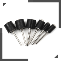 WonderfulBuyinge 6pcs Mandrel 1/4 1/8 Shank 6.35-12.7mm Drum Sanding NAIL Drill bit Abrasive TOOL