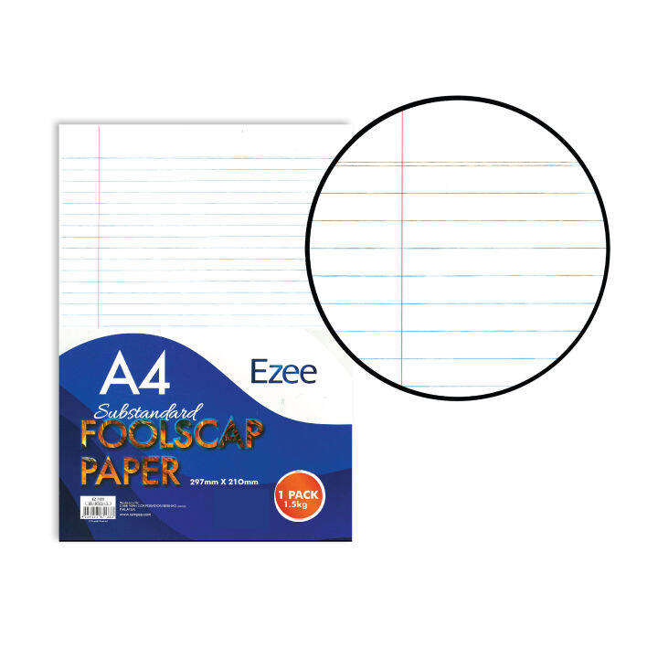 Ezee EZ7133 Foolscap Paper A4 size (1.5kg/pack) Lazada