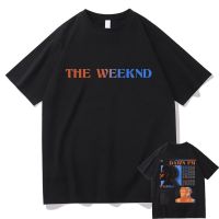 The Weeknd Dawn FM Double Sided Graphic Tshirt Summer Man Hip Hop Loose Tops Tees Men Fashion Harajuku O Collar T-shirts XS-4XL-5XL-6XL