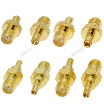 1pcs RF Coaxial Adapter SMA To TS9/CRC9 Coax Connector SMA/RP-SMA Female Jack To TS9/CRC9 Male Plug Gold Plated 4 Types Electrical Connectors
