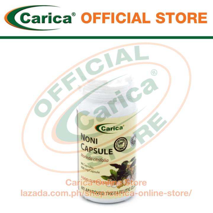 Carica Noni Capsules (Morinda citrifolia) Bottle of 90 Capsules