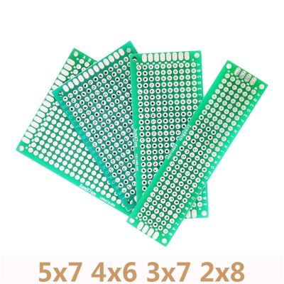 【YF】卐◈۞  4pcs/lot 5x7 4x6 3x7 2x8cm Side Prototype PCB Printed Circuit Board Breadboard Experiment Plate