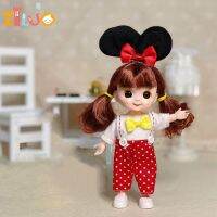 【YF】 1/8 BJD Doll 16cm Dolls 3D Simulation Princess Dress Up Childrens Toys Multi-joint Munecas for Girls Birthday Gift