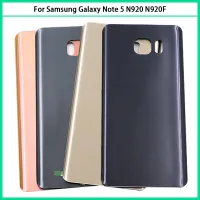 สำหรับ SAM Galaxy Note 5 N920 N920F แบตเตอรี่ฝาหลังหน้าจอโทรศัพท์3มิติ Note5ซองเก็บแบตเตอรีประตูหลังเคสแทนที่