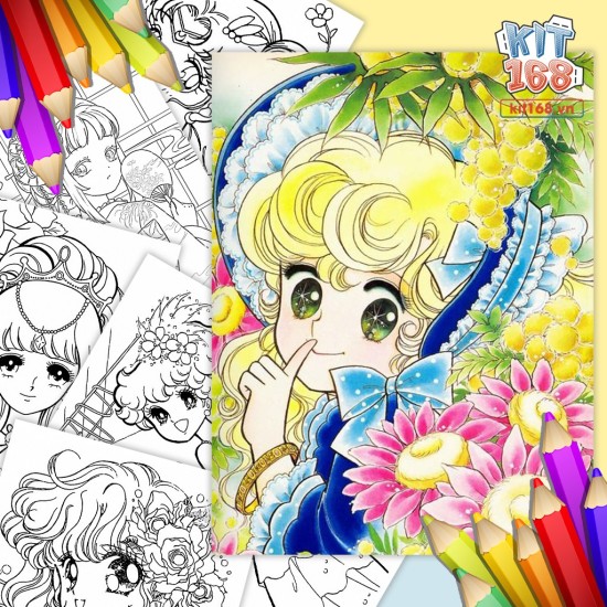 Tuyển chọn 25+ mẫu tranh tô màu công chúa anime sắc nét nhất