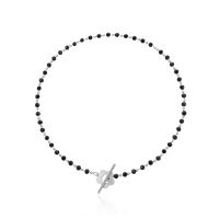 New Trendy Black Crystal Beads Choker Chain Necklaces for Women Girls Luxury Necklace Bohemia Wedding Party Jewelry Gifts