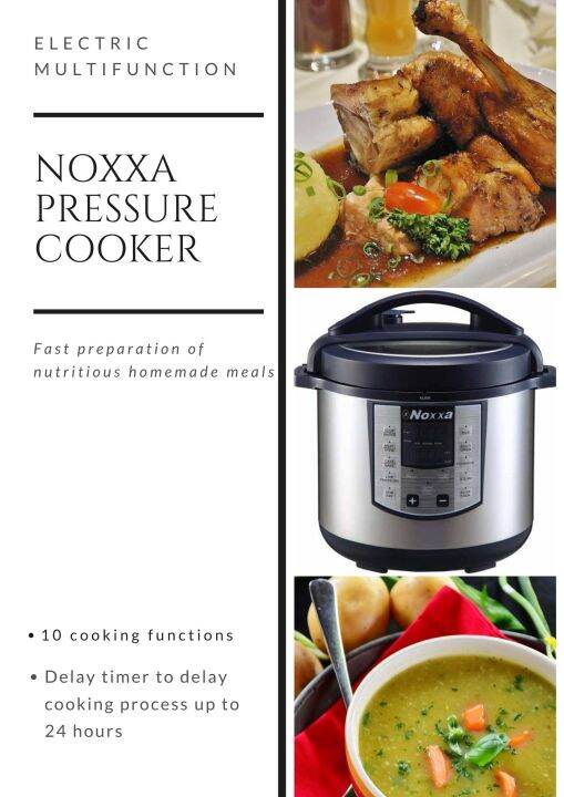 noxxa pressure cooker slow cook function