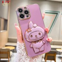 เคสซิลิโคน Y30ป้องกันการตกสำหรับ VIVO Y51 Y51A Y31 Y50เคสโทรศัพท์มือถือ6D Y81 Y77 Y83การ์ตูนเมโลดี้แฟชั่นเมคอัพตัวยึดกระจกเมโลดี้ป้องกันการตกฝาหลัง