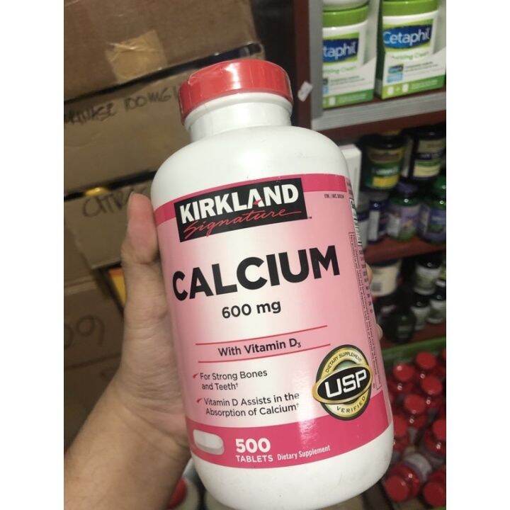 Delicious Kirkland calcium 600 mg with vitamin D3 500 tablets for