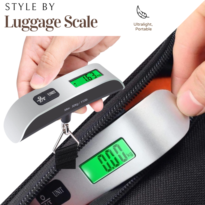 50KG Digital Travel Portable Handheld Weighing Luggage Scales Suitcase Bag  NEW