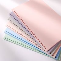 6 Sheets A4 B5 A5 30/26/20 Holes Transparent PP Loose-leaf Cover Index Divider Separator Notebook Accessory Stationery Useful Note Books Pads