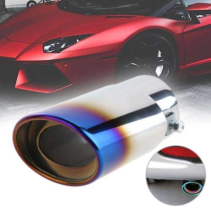 Universal Chrome Car Exhaust Tail Muffler Tips Straight Lazada PH