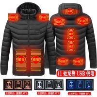 [COD] Heating 2021 new winter light and thin heating jacket mens electric vest USB constant temperature coat