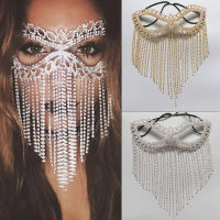 คอสเพลย์ Masquerade Belly Dance Headwear Crystal Chain Rhinestone Veil