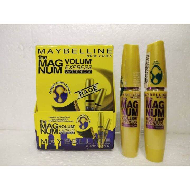 MASCARA MAYBELLINE MAGNUM KUNING [45g] murah Lazada Indonesia