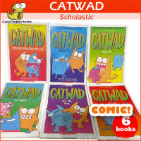 (In Stock) พร้อมส่ง? CATWAD 6 books เล่ม หนังสือ ภาษาอังกฤษ Scholastic Eng Jim Benton หนังสือเด็ก พิมพ์กระดาษมันอย่างดี comic การ์ตูน