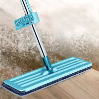 Floor Mop Dry Wet Dual Use Microfiber Free Hand Washing Flat Cleaning Tile Mop for Home Use