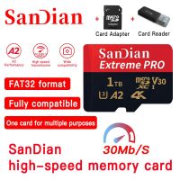 Class10 ความเร็วสูง 1TB Micro Sd Tf Card 128GB การ์ด SD 256GB / 512GB การ์ดหน่วยความจําสําหรับกล้องอะแดปเตอร์สมาร์ทโฟนโทรศัพท์ Android ใหม่