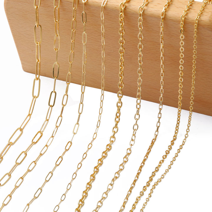 1-meter-bag-ทองเหลืองทองแดง-chain-18k-ชุบทอง-link-chain-สำหรับ-diy-สร้อยคอเครื่องประดับทำสร้อยคอมืออุปกรณ์เสริมอุปกรณ์ทำด้วยมือ