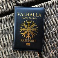 ไวกิ้ง Valhalla ซองใส่หนังสือเดินทางซองใส่หนังสือเดินทางตำนานนอร์สสำหรับห้องโถงของผู้ถูกสังหารปกหนังสือเดินทางซองใส่หนังสือเดินทาง HZT3721