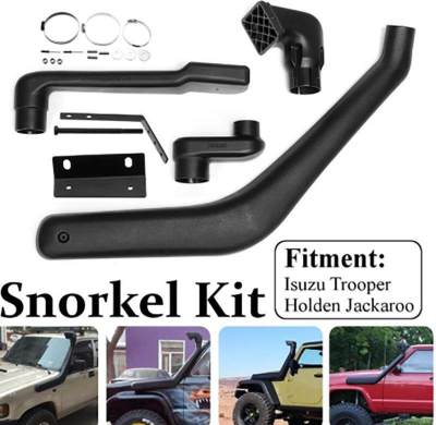 Snorkel สน็อกเกิ้ลรถ รถไหลเวียนของอากาศชุดดำน้ำชุดสำหรับโต Holden Jackaroo Isuzu Trooper Monterey 1997-2004 เบนซินดีเซลอากาศยกไอดีระบายน้ำร้านอุปกรณ์เสริม ครบชุด ราคาถูกสุดๆๆๆ สน็อกเกิ้ลรถ